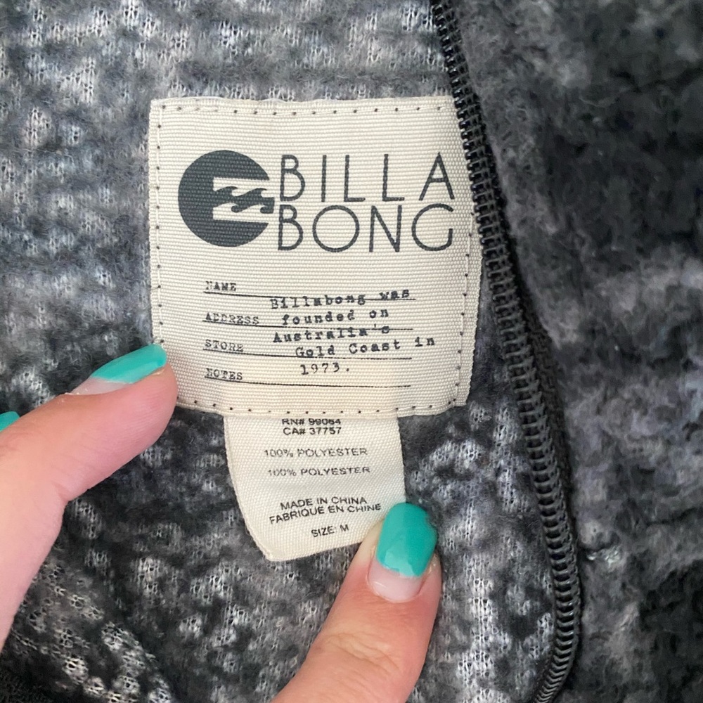 Fleece Billabong Jacket - Picture 3 of 4